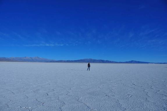 O enorme campo de sal em Salinas Grandes, na rota do Paso de Jama - Argentina